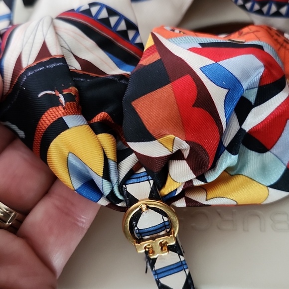 Tory Burch Shelby Scarf Sandals in Rose Des Vents 7.5 - Picture 13 of 16